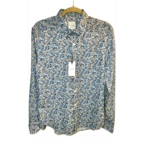 Paul Smith Super Slim Fit Floral Men's Shirt size 16.5